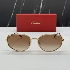 サングラス Cartier Cartier - CT0300S - 002 gold gold brown Cartier | Accessories | New Cartier Ct300s 002 Cartier